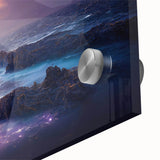 Close-up of a vibrant lighthouse wall art piece, showcasing intricate acrylic glass details and vivid colors, perfect for coastal-themed home decor.