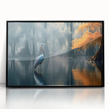 Framed acrylic wall art featuring a serene marsh landscape design, showcasing vibrant greenery and tranquil water reflections, perfect for nature-themed decor.