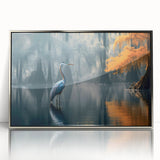 Framed wall art collection featuring a serene marsh landscape with lush greenery and water reflections, elegantly presented in a sleek silver frame. Ideal for nature lovers looking to enhance their home decor with tranquil scenery.