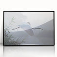 Framed wall art featuring a vibrant swamp landscape design, showcasing rich greens, blues, and earthy tones, perfect for nature-inspired home decor.