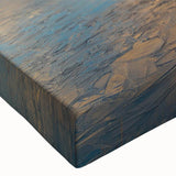 Close-up of a vibrant stretched canvas wall art depicting a serene marsh landscape, showcasing lush greenery and tranquil water reflections, ideal for nature enthusiasts.