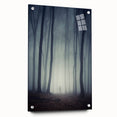 Wall art collection showcasing a stunning side view of a misty landscape design, featuring elegant acrylic glass finish and decorative pins, perfect for enhancing modern decor.