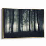 Framed wall art collection showcasing a serene landscape design with mist and fog, featuring a gold frame. Ideal for enhancing modern home decor aesthetics.