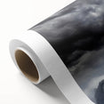 Soft, misty landscape wall art featuring serene hues of blue and gray, printed on rolled canvas, ideal for creating a calming atmosphere in home decor.