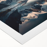 Stunning rolled canvas wall art showcasing a vibrant mountain landscape design, featuring rich colors and intricate detailing, perfect for home decor.