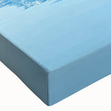 Close-up of a stretched canvas wall art featuring a vibrant mountain landscape design with rich colors and intricate details, perfect for home decor and nature enthusiasts.