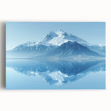 Stretched canvas wall art depicting a stunning mountain landscape with vibrant colors and intricate details, ideal for enhancing home decor and creating a serene atmosphere.