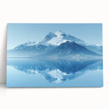 Stretched canvas wall art showcasing a breathtaking mountain landscape with vibrant colors, perfect for home decor or office spaces, creating a serene atmosphere.