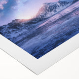 Stunning rolled canvas art showcasing a vibrant mountain landscape design, featuring rich colors and intricate details, ideal for home decor enhancement.