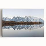Stretched canvas wall art featuring a serene mountain landscape design, showcasing vivid colors and intricate details, perfect for enhancing modern home decor.
