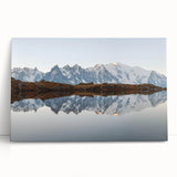 Stretched canvas wall art showcasing a stunning mountain landscape design with vibrant colors, perfect for enhancing any modern living space or office decor.