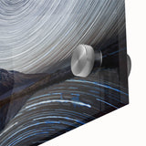 Close-up of a vibrant acrylic glass wall art piece showcasing a stunning mountain landscape design, perfect for elevating any modern home decor. This artwork features rich colors and intricate details, making it a striking focal point for living spaces.