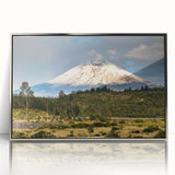 Framed wall art collection showcasing a stunning mountain landscape design with silver acrylic front, perfect for modern home decor. Ideal for nature lovers.