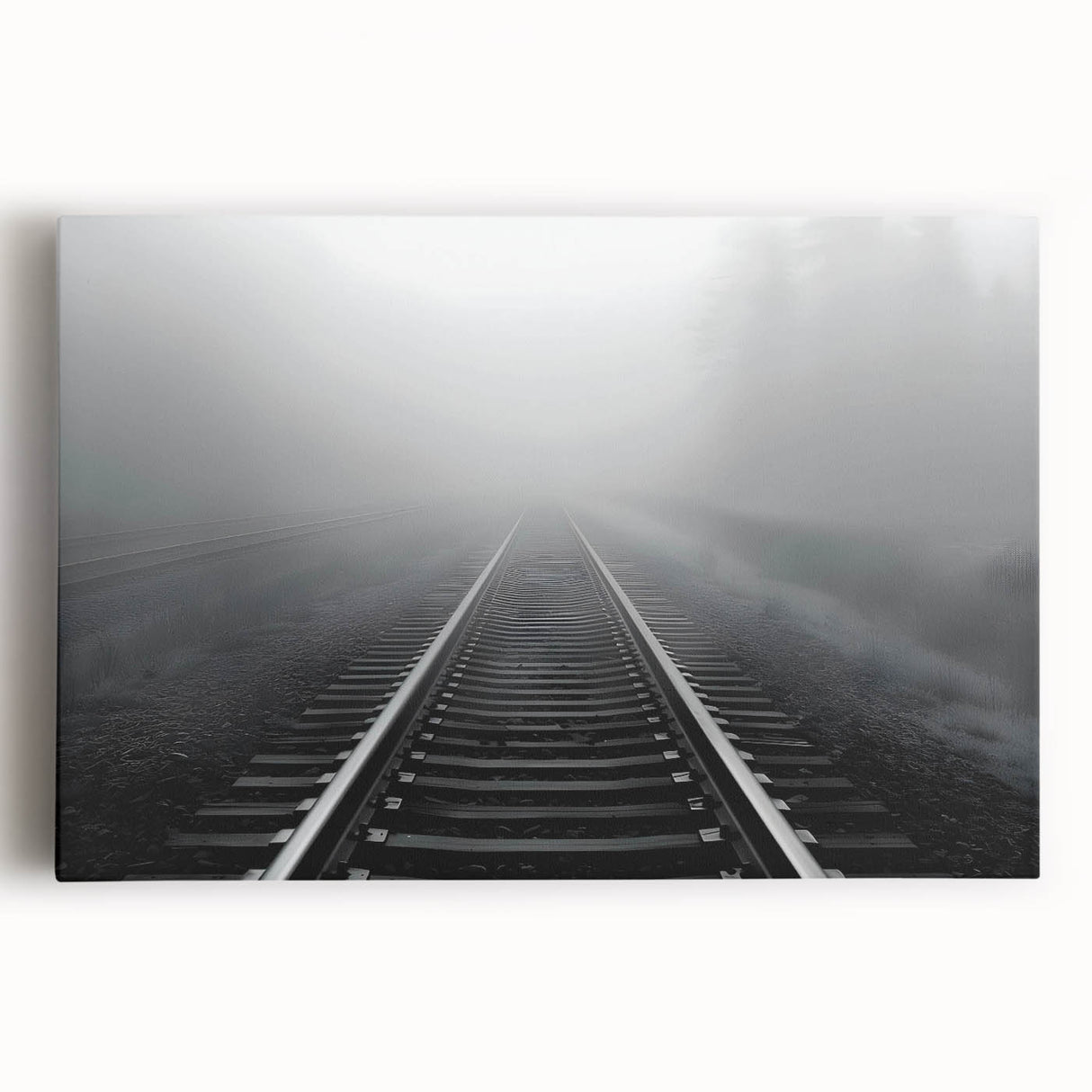 Vibrant stretched canvas wall art collection showcasing scenic landscapes and railroads, perfect for home decor. Features rich colors and intricate details.