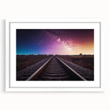 Framed wall art collection featuring landscapes and railroads design with a white mat, perfect for stylish home decor. Ideal for enhancing living spaces.