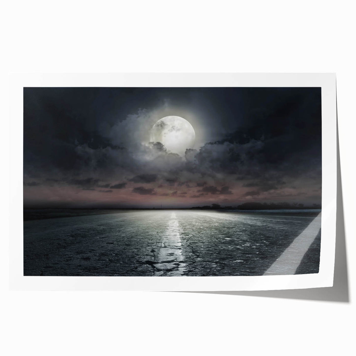 Rolled print showcasing a vibrant landscape with winding roads and lush greenery, ideal for home decor and artistic wall displays. Features rich colors and intricate details, perfect for enhancing any living space.