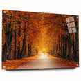 Acrylic wall art displaying a scenic landscape with roads, designed for modern decor. The artwork features vibrant colors and a side view layout, ideal for home or office.