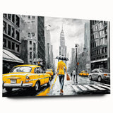 Acrylic glass wall art featuring a vibrant landscape design with winding roads, showcasing rich colors and intricate details, ideal for home decor enhancement.