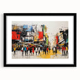 Framed wall art collection showcasing a scenic landscape design with roads, presented in a black frame with a mat, ideal for modern home decor.