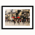 Framed wall art featuring a scenic landscape design, showcasing a road winding through lush greenery, presented in a modern black frame with a white mat for an elegant touch. This piece enhances any room with its vibrant colors and serene composition, perfect for nature lovers and home decor enthusiasts.