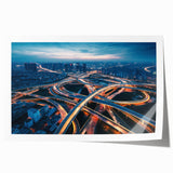 Rolled print of a vibrant landscape road design showcasing winding paths through lush greenery, ideal for home decor or office art collection, enhancing ambiance.