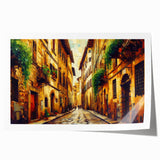Stunning rolled print of a scenic landscape road, showcasing vibrant colors and intricate details, ideal for home decor or art collection. Perfect for nature enthusiasts.