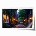 Colorful landscape wall art print showcasing a winding road through lush green hills, perfect for home decor. Ideal for nature enthusiasts and art lovers.