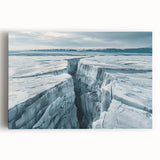 Stretched canvas artwork showcasing a serene landscape with winding roads, vibrant colors, and a calming atmosphere, ideal for home decor and relaxation.