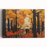 Stretched canvas wall art showcasing a vibrant landscape road design, featuring rich colors and intricate details, ideal for modern home decor. Perfect for adding depth and character to any space.