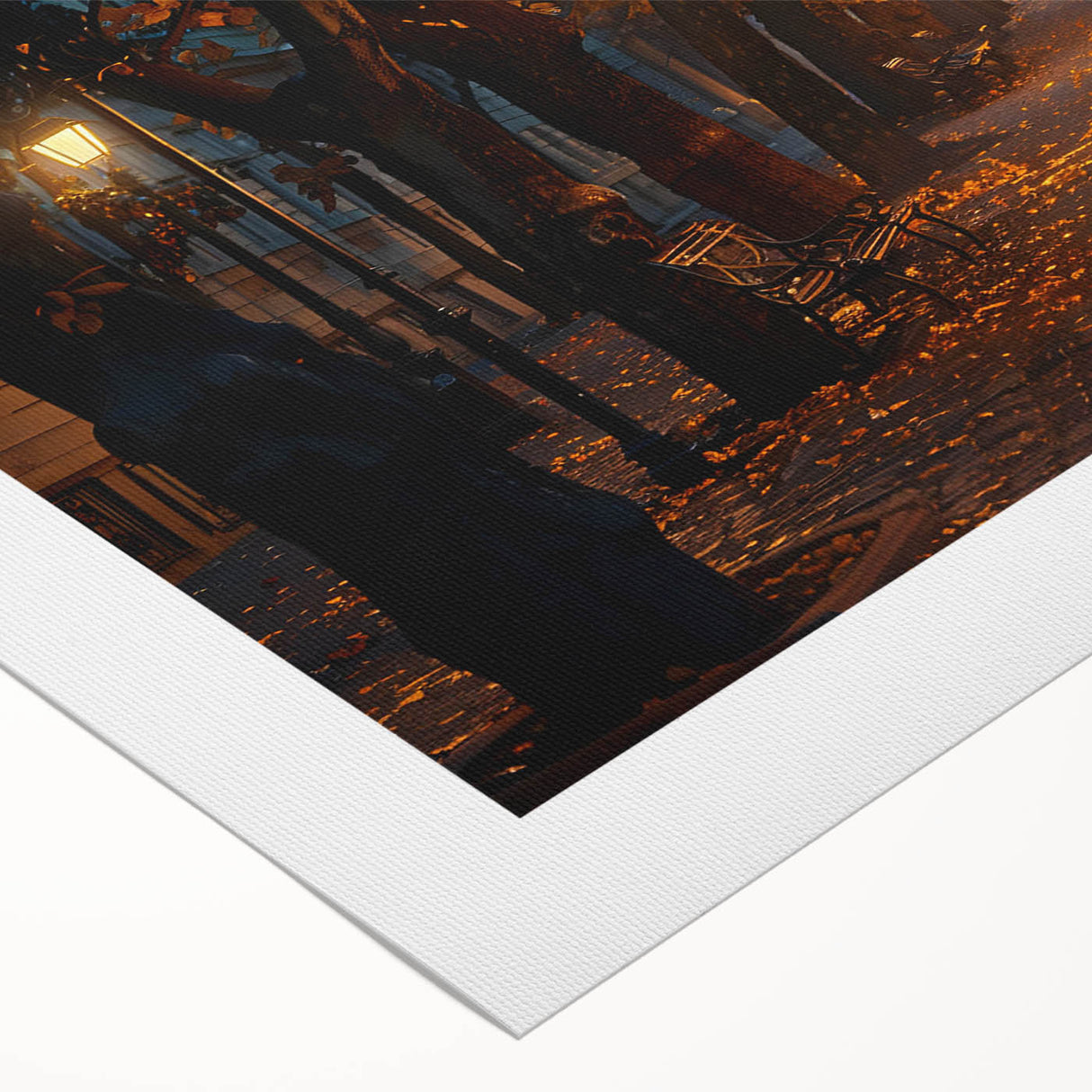 Rolled canvas wall art showcasing a vibrant and abstract landscape design with winding roads, ideal for modern home decor, featuring bold colors and textures.