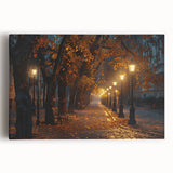 Stretched canvas wall art showcasing a tranquil landscape with winding roads and lush greenery, designed to enhance home decor with a serene vibe. Perfect for nature lovers.