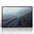 Framed wall art showcasing a stunning landscape road design in black acrylic, highlighting rich colors and intricate details, perfect for modern home decor.