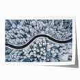 Vibrant rolled print showcasing a scenic landscape road design, featuring rich colors and intricate details, ideal for home decor or art enthusiasts.