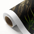 Stunning rolled canvas wall art showcasing a vibrant landscape with rocks, perfect for home decor. Textured surface enhances visual appeal, securely packaged.