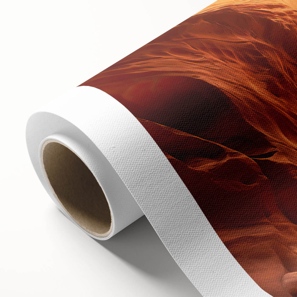 Rolled canvas showcasing a stunning landscape rock design, featuring earthy tones and intricate textures, ideal for home decor or art collection.