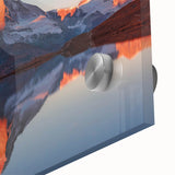 Close-up of a stunning acrylic wall art piece showcasing intricate rock formations and vibrant colors, perfect for modern home decor and nature enthusiasts. This design highlights the beauty of natural landscapes, ideal for enhancing living spaces.