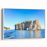 Framed canvas wall art showcasing a serene landscape with textured rocks and soft white tones, adding elegance to modern interiors. Perfect for enhancing decor.