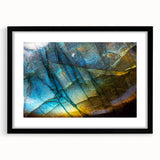 Framed wall art collection showcasing a serene landscape with rocks, featuring a sleek black frame and mat, perfect for modern home decor.