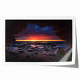 Abstract landscape wall art collection showcasing vibrant rock formations and earthy tones, printed on high-quality canvas for modern home decor. Ideal for enhancing contemporary interiors.