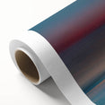 Rolled canvas showcasing a vibrant seascape wall art design with calming blues and greens, ideal for coastal-themed decor. Packaged securely in a cardboard tube for protection.