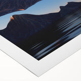Rolled canvas showcasing a vibrant seascape design with dynamic waves and a sunset palette, perfect for coastal-themed decor and wall art collections.