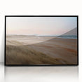 Framed acrylic wall art featuring a stunning seascape design in vibrant colors, showcasing waves and clouds, perfect for enhancing coastal home decor aesthetics.