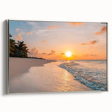 Framed wall art collection showcasing a serene seascape design with silver accents, elegantly displayed in a cozy interior setting, perfect for enhancing home décor.