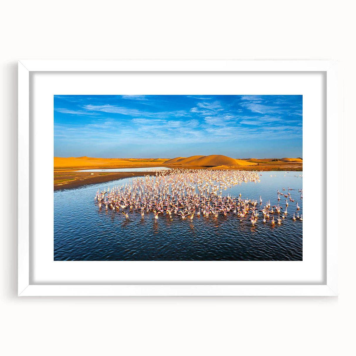Framed wall art collection featuring serene seascape design with a white mat, showcasing calming blue and green hues, perfect for coastal-themed decor.