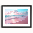 Framed black wall art featuring a stunning seascape design with vibrant colors and intricate details, perfect for enhancing modern home decor. The artwork is presented with a mat for a polished look, making it an ideal focal point for living spaces.