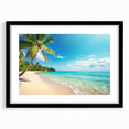 Framed black wall art featuring a serene seascape design with a mat border, perfect for enhancing home decor with a coastal theme and elegant touch.