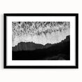 Black-framed wall art collection featuring vibrant seascape landscapes, elegantly matted for a polished look, ideal for home decor or office styling.