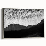 Framed wall art collection of seascapes and landscapes in a silver frame, showcasing serene coastal scenes, perfect for home decor. Ideal for enhancing interior spaces.