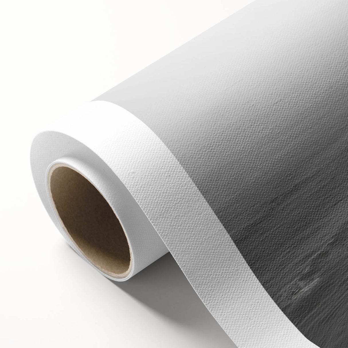Rolled canvas showcasing a vibrant seascape design with waves crashing against rocky cliffs, perfect for coastal-themed decor, rolled and ready for framing.