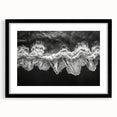 Framed black wall art featuring a stunning landscape-seascape design with a mat, perfect for enhancing modern home decor. Ideal for living rooms or offices.